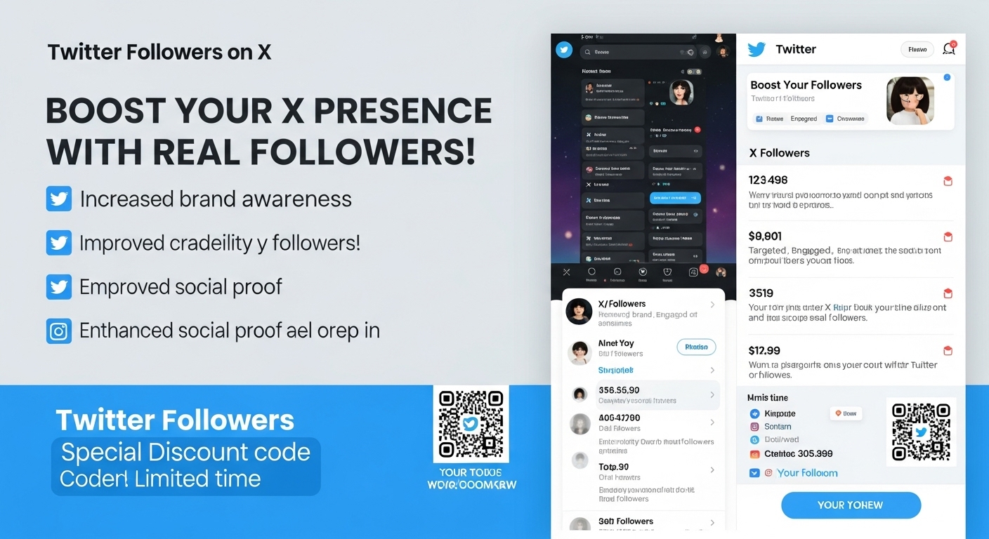 Boost Your Impact on X (Twitter)! Grow with Real-Looking Followers!